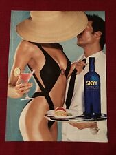 SKYY Citrus Vodka #74 “In The Shade” Bikini Woman 2004 Print Ad picture