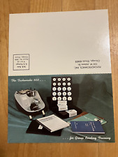 Vtg. Adver Postcard Psycotechnics Chicago Reading Trainer--Free Ship picture