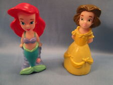 Disney Princess BELLE & ARIEL 5” Soft touch girlish Face figures Beauty Mermaid picture