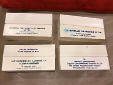 Vintage 1980's Soviet Russian Colored Slides Lot of 4 Boxes (75 Pieces) Rare picture