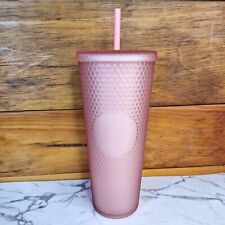 2022 Starbucks Soft Touch Pink Lemonade Studded 24oz Tumbler Cold Cup Venti picture