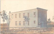 RPPC Ogema WI View of M.W.O.A. Hall 1908 picture