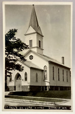 RPPC St. Paul Evangelical Lutheran Church, Mayville, Wisconsin WI Photo Postcard picture