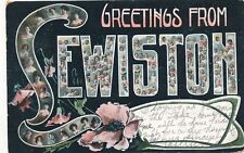LEWISTON NY - Many Faces Greetings From Lewiston Postcard - udb - 1907 picture
