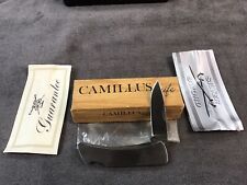 CAMILLUS New York Knife Made in USA 864 Lockback Smooth Stainless Steel Handles picture
