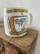 VTG Papel Freelance 70’s “Good Mooning America” V G Myers Cartoon Coffee Mug Cup picture