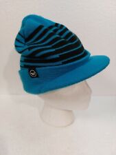 Accessory Innovations Billed Beanie  Striped Knit beanie blue black picture