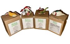 4 New Old Stock Enesco Home Grown Christmas Ornaments W/ Boxes Nice picture