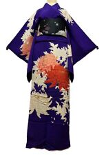JAPANESE SILK ANTIQUE KIMONO / 0.88kg / COMBINE SHIPPING $30 / WEIGHT LIMIT=2kg picture