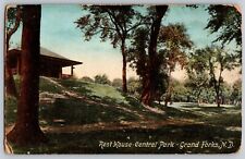 Postcard Antique Rest House Central Park Grand Forks North Dakota C12 picture