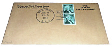 1954 C&NW CHICAGO & NORTH WESTERN 90th ANNIVERSARY RPO ENVELOPE B picture