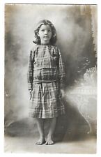 Young Barefoot Girl, Unmailed CYKO Real Photo Post Card, RPPC c1915 picture