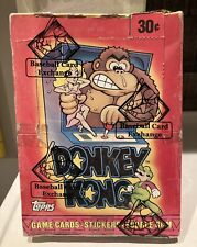 1982 Topps Donkey Kong unopened wax box BBCE Certified Mario Peach NES Nintendo picture