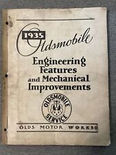 Rare - Original 1935 Oldsmobile Engineering Features & Mechanical Improvements picture