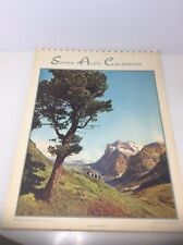 Vintage 1951 Swiss Alps Calendar picture