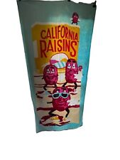 California Raisins Vintage 1980’s Beach Towel Dancing Raisins Summertime Beach  picture