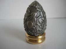 Franklin Mint 1988 Limited Edition Pewter Egg with Stand picture