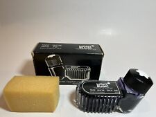 Vintage MONT BLANC 52 ML Inkwell INK BOTTLE W. Germany Schwarz BLACK 50%Full Box picture