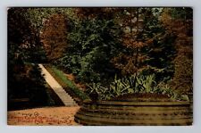 Brooklyn NY-New York, Prospect Park, Flower Carpet Stairs c1908 Vintage Postcard picture