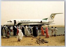 Airplane Postcard Air Mauritanie Airlines Fokker F28 MK 4000 5T-CLF BX12 picture