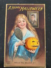 Antique Halloween Post Card 1909 picture