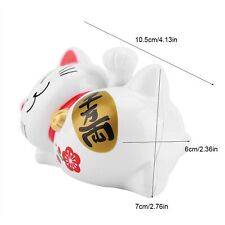 Waving Chinese Lucky Cat Swinging Arm Fortune Cat Maneki Neko Cat (#2) DG XG picture