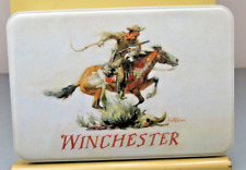 Winchester Limited Edition Tin / Stash Box with Cowboy Rider & Horse 1