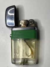 Scripto vintage Vu-Lighter with fly fishing lure Green & Clear picture