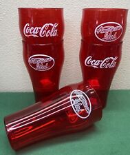 LOT of 5 Coca-Cola American Idol Red Dixie Plastic Cups 16oz Promotional picture