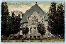 Paonia Colorado CO Postcard Christian Church Building Front View 1910 Vintage picture