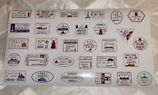 Luggage Travel Stickers Italy Spain Australia Various Countries 30 Stickers  picture
