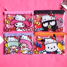 Sanrio Characters Hello Kitty 50Th Anniversary Flat Pouch Japan Set of 4 picture