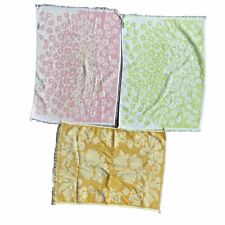 Vintage St. Mary's Bathroom Hand Towels Pink Green Gold Floral 3 Granny Core picture