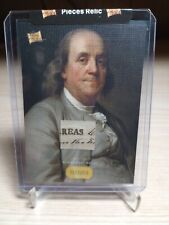2023 Pieces Of The Past Ben Franklin Handwritten Relic Canvas-BF picture