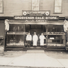 Grosvenor Dale General Store Cabinet Photo c1906 Short Line Ticket Office A196 picture