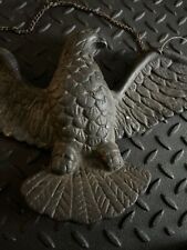 Vintage Large Cast Iron American Bald Eagle 20”X 7” Plaque Wall Hanging picture