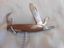 VINTAGE IMPERIAL IRELAND DE STAINLESS CAMP UTILITY OR SCOUT KNIFE WITH CORKSCREW picture