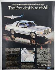 1980 Ford Thunderbird Silver Anniversary 25 Years Vintage Print Ad picture
