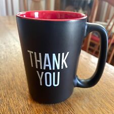 Thank You Black and Red Coffee Cup Mug picture