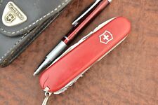VICTORINOX SWITZERLAND SWISS MADE ARMY RED OFFICER SUISSE KNIFE W/SHEATH (14693) picture