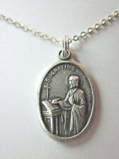 Ladies St Ignatius of Loyola Medal Pendant Necklace 20