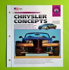Imp information brochure hot cars Chrysler Concept Prowler Pronto Charger Icon picture