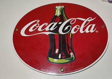Coca-Cola Retro Disc Enamelware Sign Red Drink Coca-Cola In Bottles 1999 picture