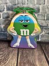 Vintage M&M Candy Green M&M Tin Lunchbox picture