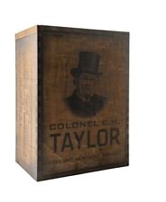 Colonel EH Taylor Wooden Box E. H. Taylor Bourbon Wood Advertising Crate Display picture