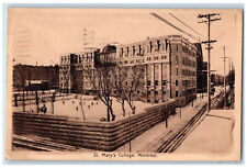 1917 St. Mary's College Montreal Quebec Canada Antique Posted Postcard picture