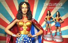 Tweeterhead Wonder Woman Maquette Set Lynda Carter Exclusive Shorts Cape Skirt picture