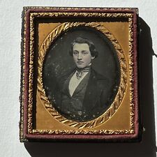 Antique Daguerreotype Photograph Very Dapper Handsome Young Man Gay Int picture