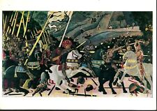Vintage Postcard, Paolo Uccello, The Battle of San Romano, Painting, Art, unused picture