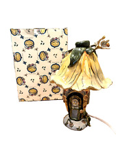 BUTTERCUP BUNGALOW ELECTRIC LAMP BLUE SKY BY HEATHER GOLDMIC CLAYWORKS picture